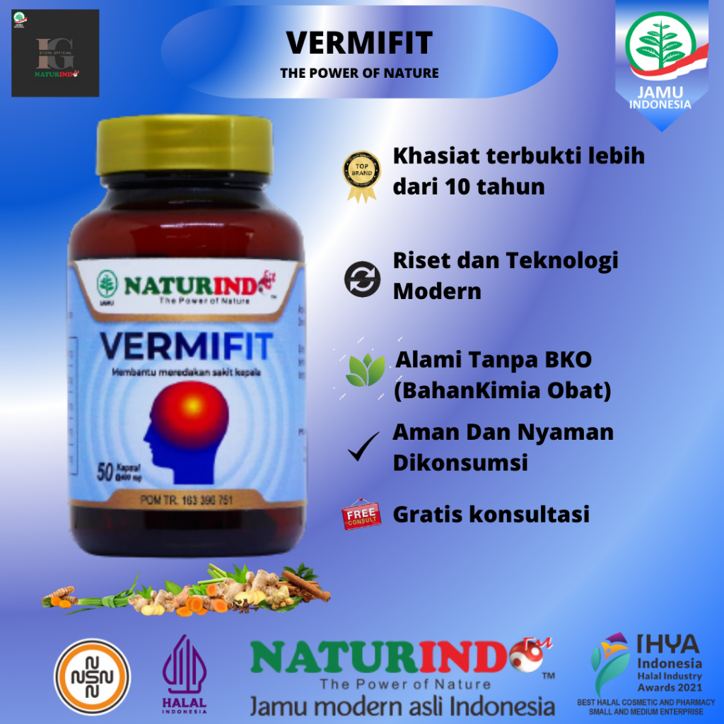 Jual Obat Herbal Sakit Kepala Vertigo Migrain Migren Sebelah Pusing