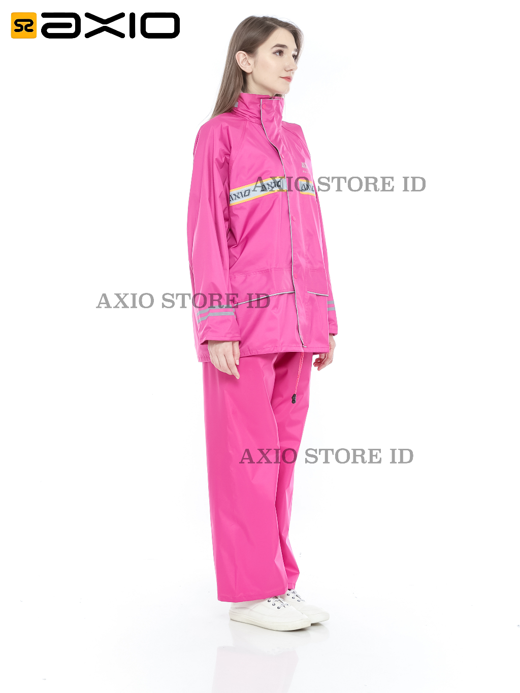 Jual Jas Hujan Axio Pink Series Original Special Product Waterproof ...