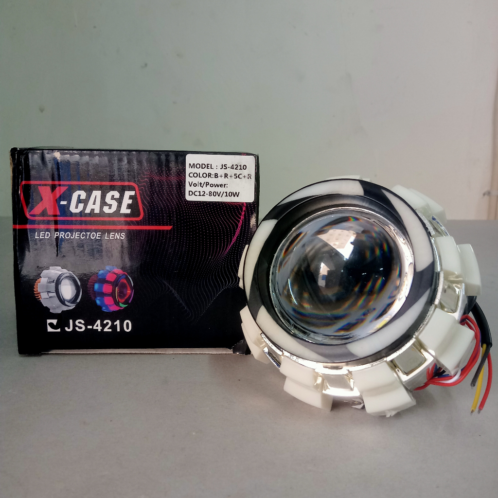 Lampu Depan Sorot Projie Rainbow Led | Led Projie Rainbow ubur ubur refektor Universal semua motor