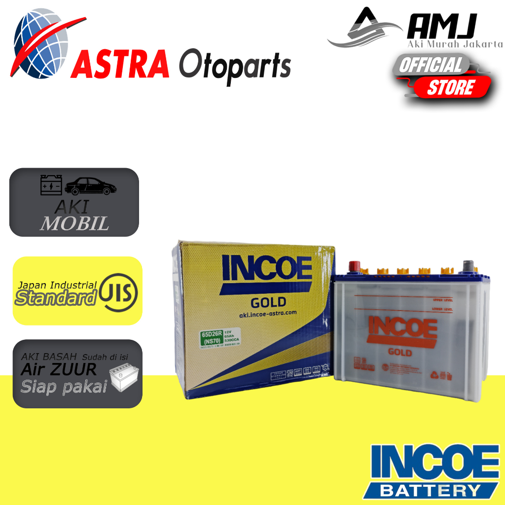 Jual Aki Mobil Isuzu Panther Diesel INCOE GOLD ASTRA NS70 Aki Basah 12V