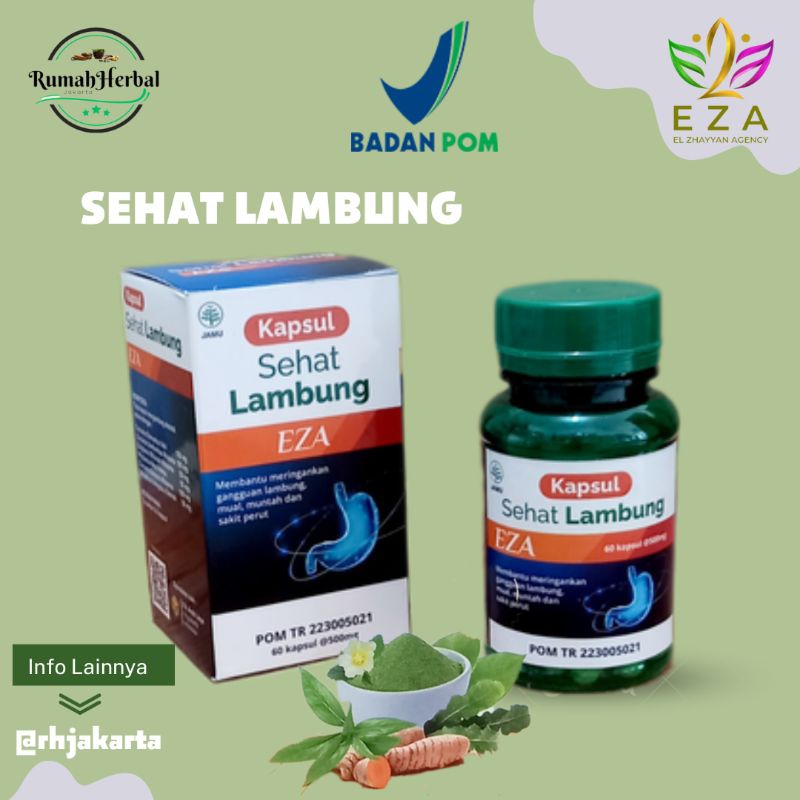 Jual SEHAT LAMBUNG EZA 60 Kp Mengatasi Maag & Tukak Lambung Mengontrol ...