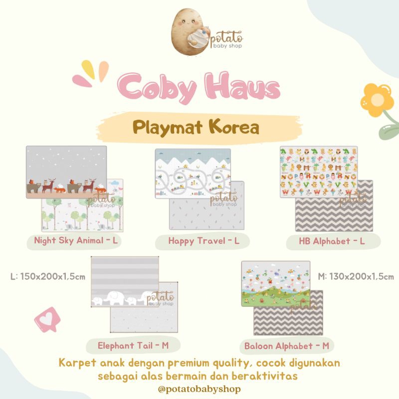 Jual Cobyhaus - PE Pure Living Playmat Coby Haus Karpet Gulung | Shopee ...