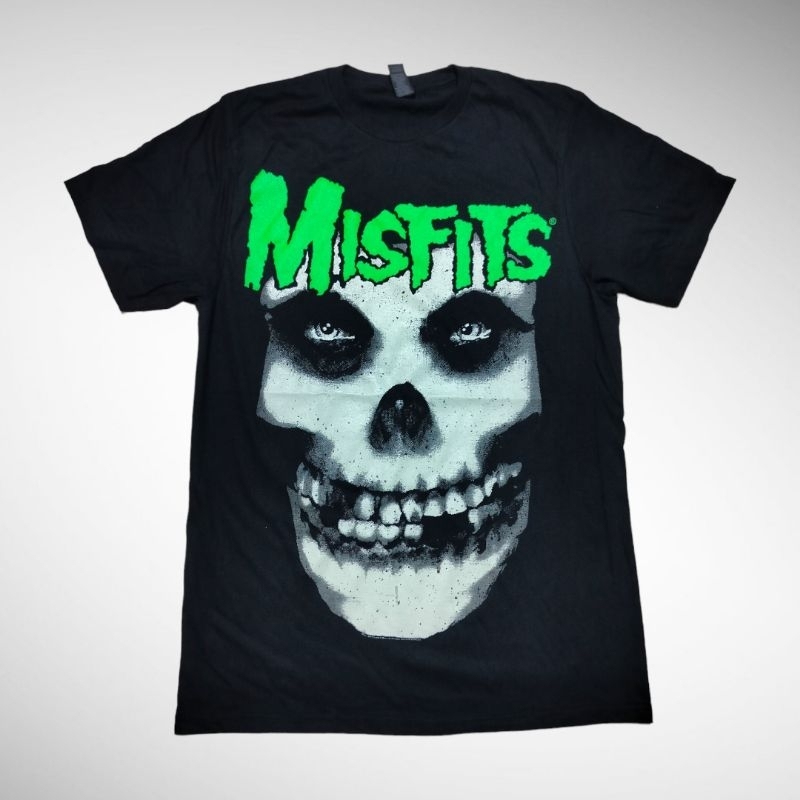 Misfits Glow Jurek Skull Rock Punk Ufficiale Uomo Maglietta