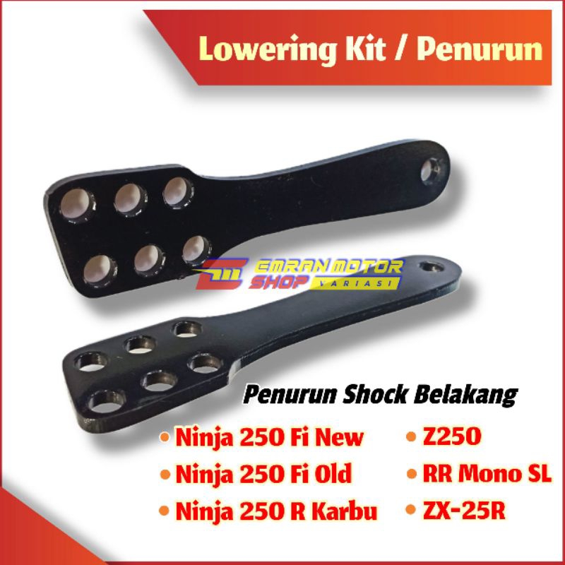 Jual Lowering Kit Pemendek Penurun Shock Belakang Ninja 250 R Fi New