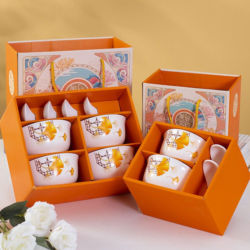 Jual [MS] Set Mangkok Keramik Kado Hampers Mangkuk Set Hadiah Bingkisan ...