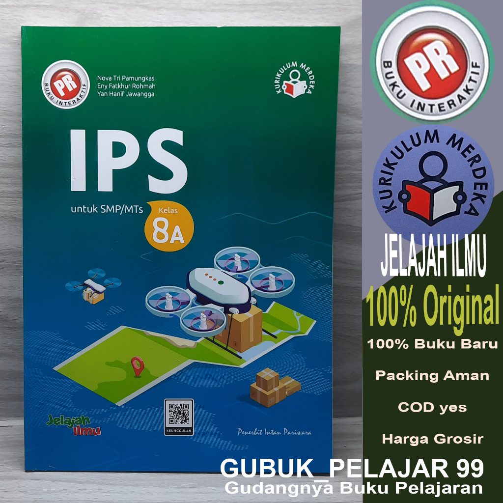 Jual Buku Interaktif PR IPS 8A Kelas 8 Semester 1 SMP/MTs Kurikulum ...