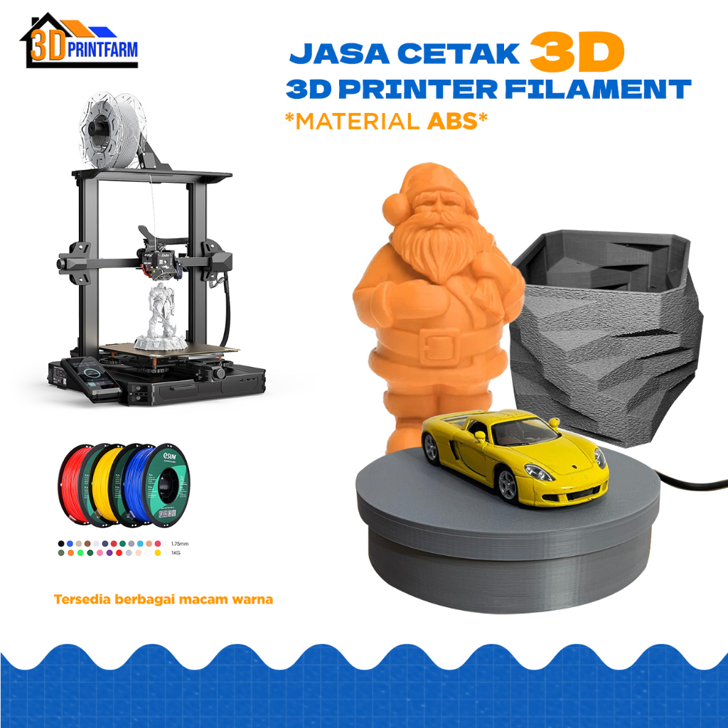 Jual Jasa Cetak 3D Printing Bahan ABS - 3DPrintFarm | Shopee Indonesia