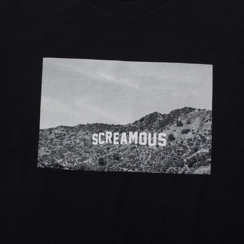 Screamous Kaos HOLLY Black Premium Cotton 30s Pria Casual Streetwear foto 2