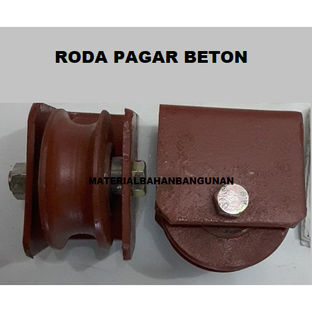 Jual Roda Pagar Beton Besi 10 cm Roda Rell Pintu Gerbang Rumah Model U ...