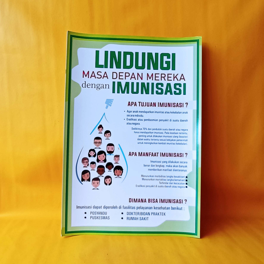 Jual Poster Imunisasi | Poster Lindungi Masa Depan Dengan Imunisasi ...