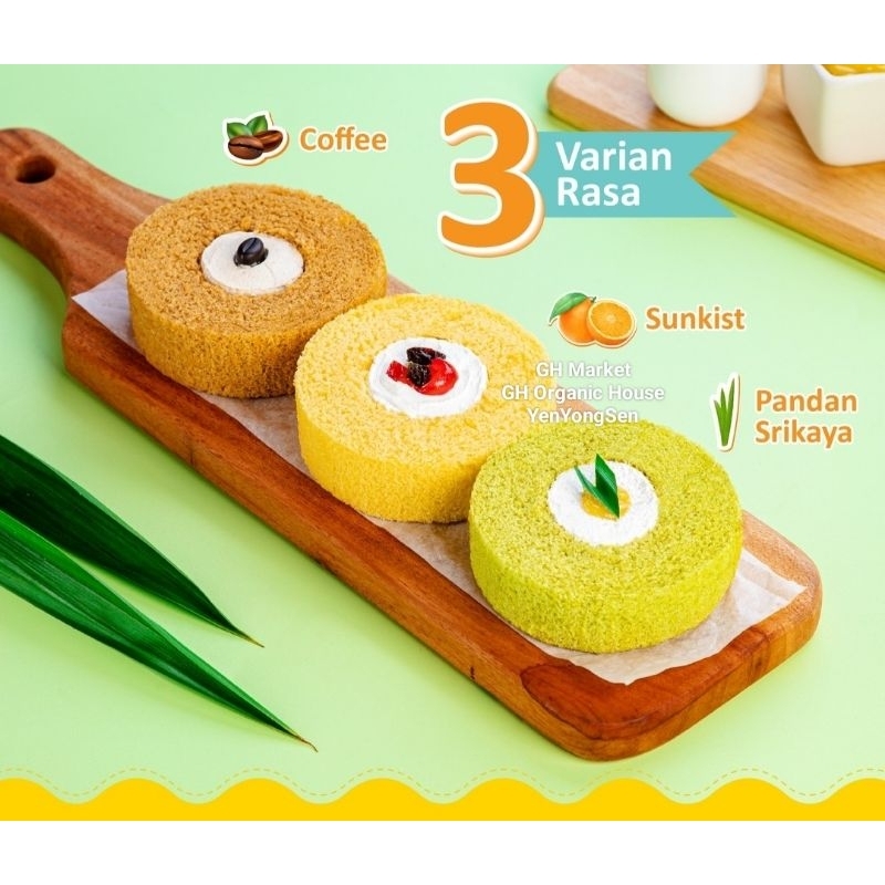 Jual Bolu Meranti Premium Slice 3 Varian Rasa Paket Gift Box isi 6 pcs ...