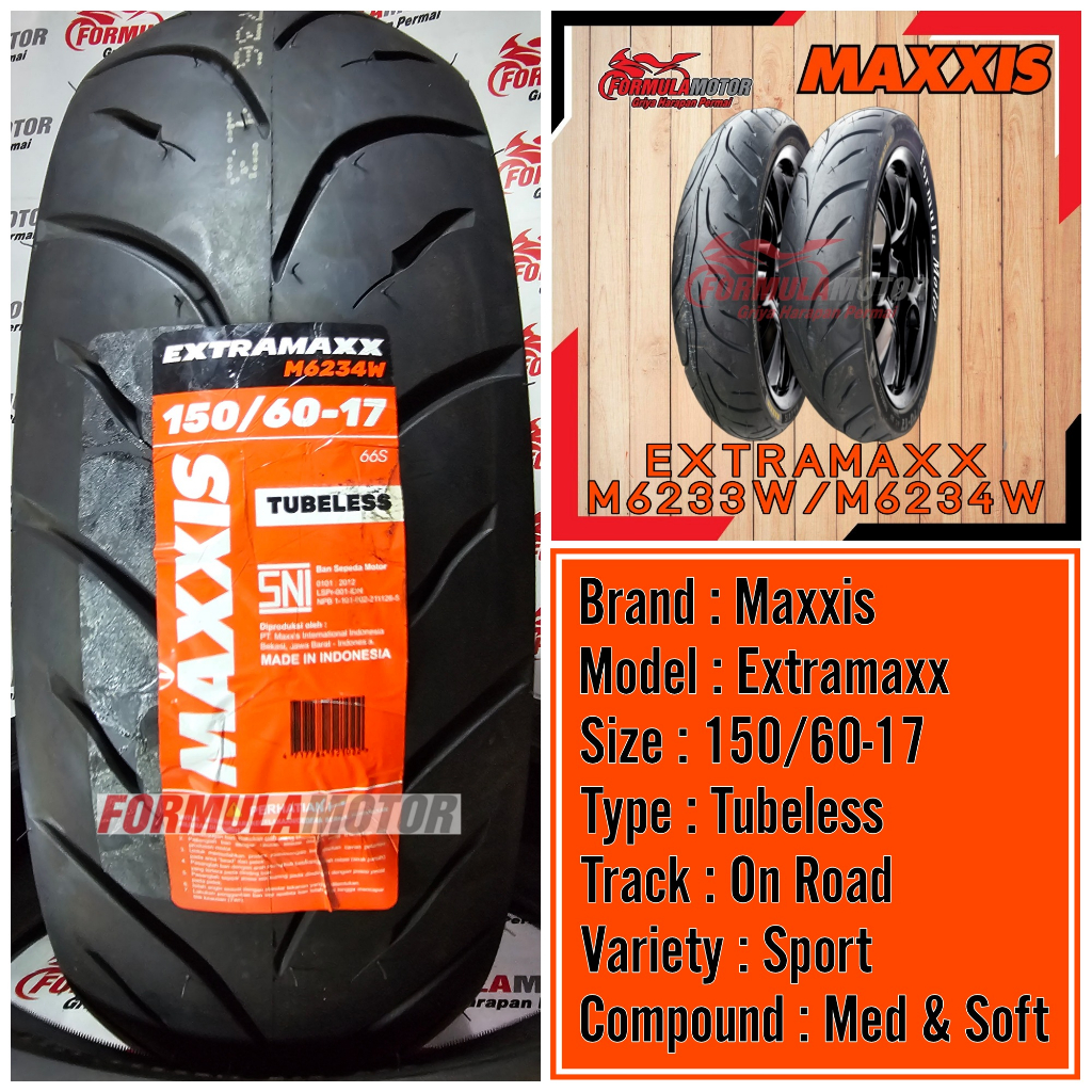 Jual Ban Maxxis Extramaxx M M W Ring Tubeless