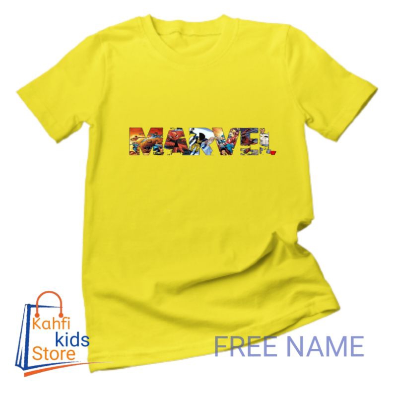 Marvel Spiderman Wording Kaos Anak Laki-laki