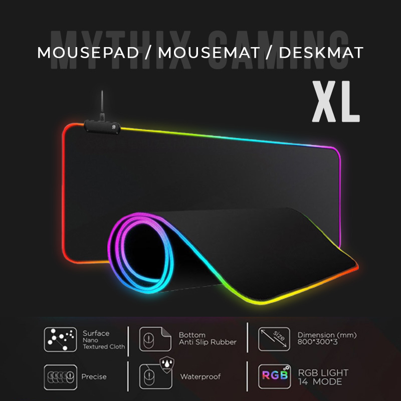Jual Mousepad Gaming RGB XL Large Mousemat Deskmat Mouse Pad | Shopee ...