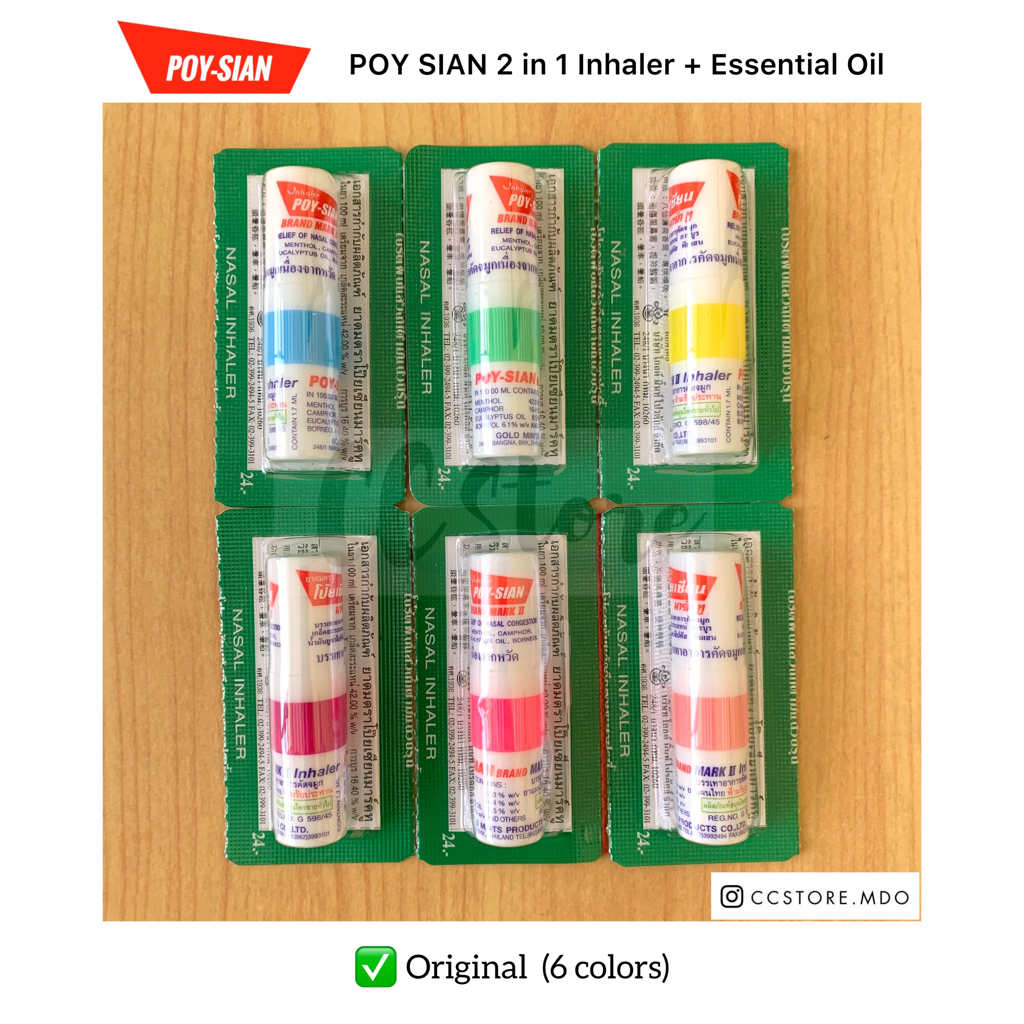 Jual Poy Sian Inhaler 2 in 1 Yadom Original Bangkok Thailand Lisa ...