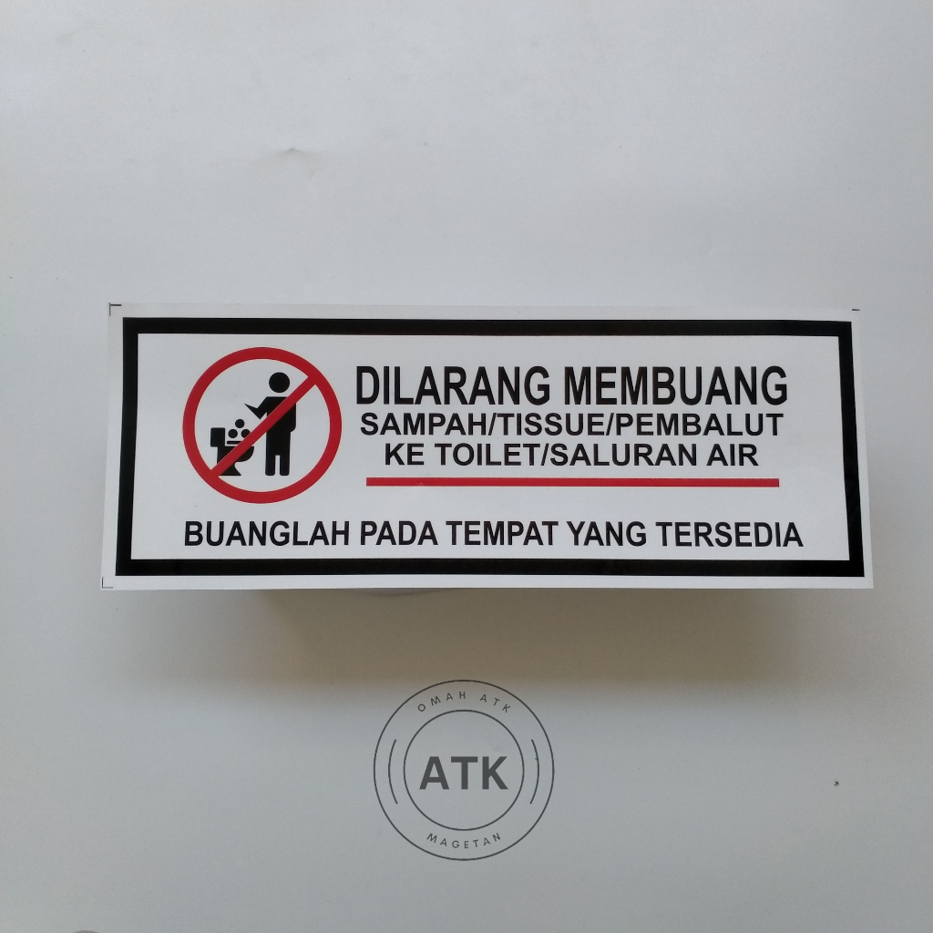 Jual Stiker Larangan Membuang Sampah Stiker Dilarang Membuang Sampah Jangan Buang Sampah 0976