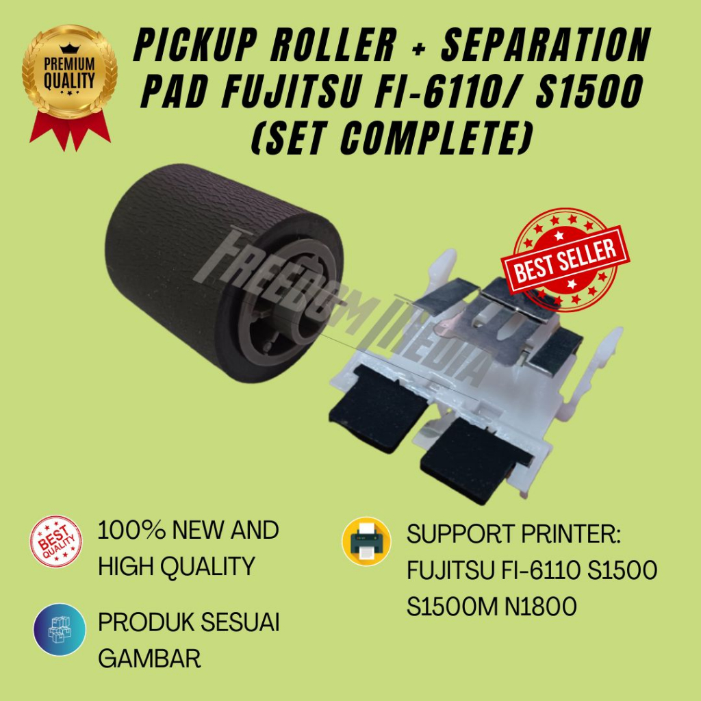 Jual Pickup Roller + Separation Pad Printer Fujitsu FI6110/ S1500 SET