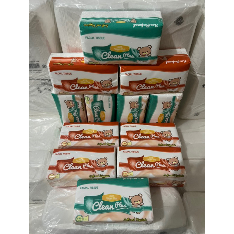 Jual Tissue cleanplus 180 sheet PAKET 12 PCS | Shopee Indonesia