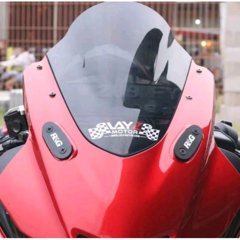 Jual Penutup lubang spion mirror blank yamaha R25 R15 V3 bahan akrilik ...