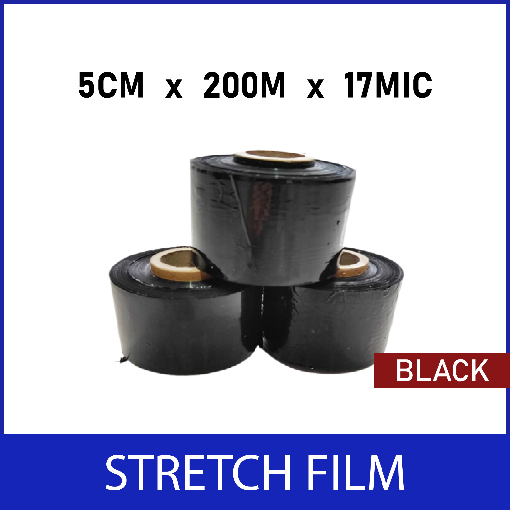 Jual STRETCH FILM 5CM HITAM | BISA UNTUK OKULASI PLASTIK WRAPPING ...