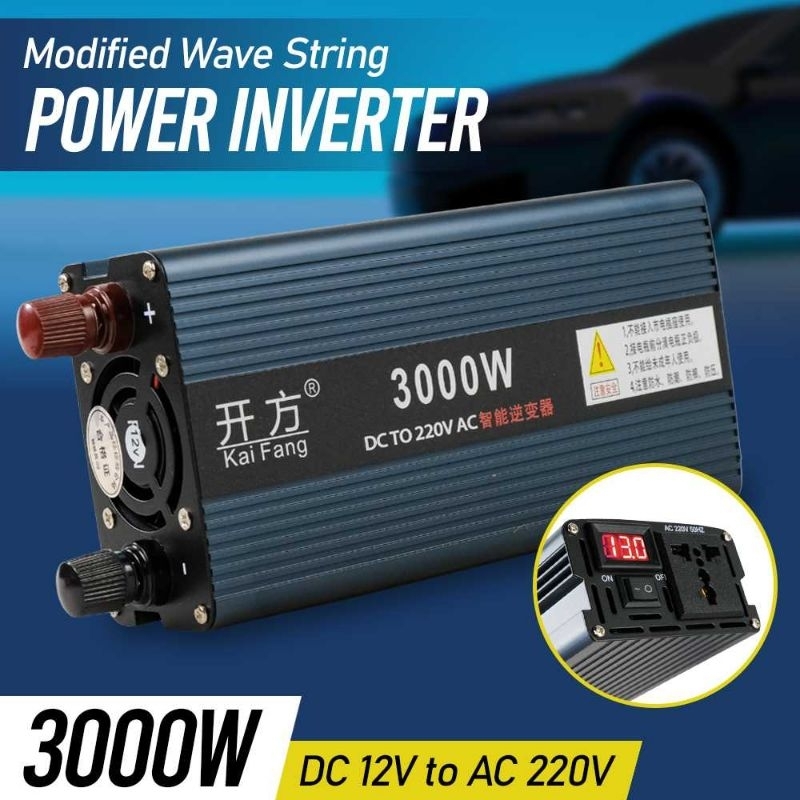 Jual Inverter DC ke AC 3000W Car Power Inverter DC 12V to AC 220V 1000W ...