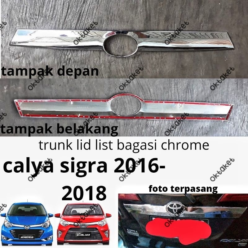 Jual List Bagasi Belakang Trunk Lid Calya Sigra Model Full Chrome Shopee Indonesia