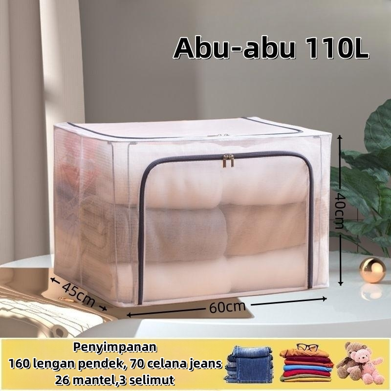 Jual Kotak Penyimpanan 66L 110L Storage Box Organizer Besar Lipat ...