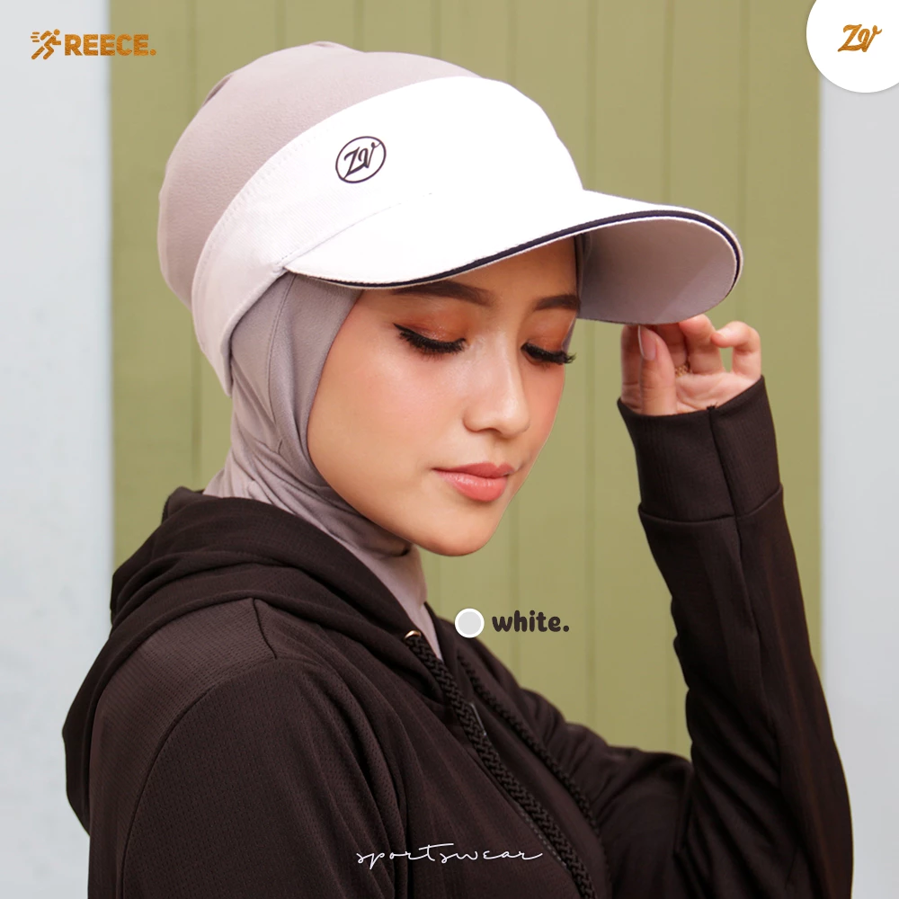 Zaneva Reece Visor Topi Sport untuk Golf Tenis Jogging dan Olahraga Modern Kekinian