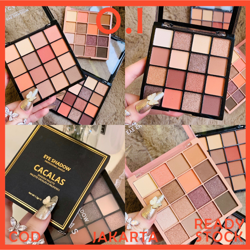 Jual Expired Agustus 2024 CUCI GUDANG Cool Story Eyeshadow Palet 16