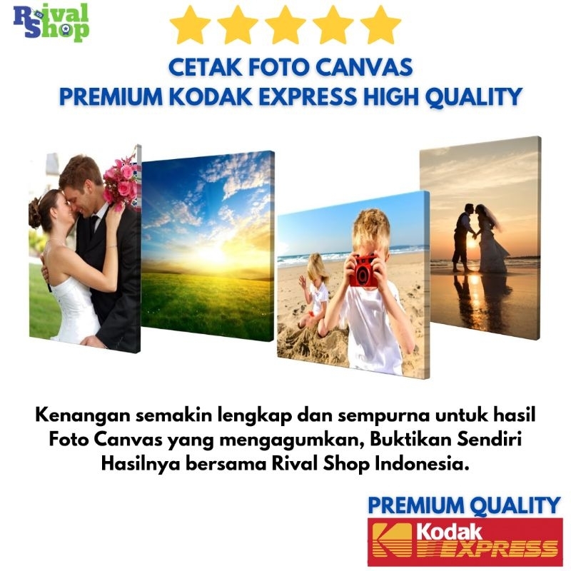 Jual Cetak Foto Canvas High Quality Kodak Express Cetak Kanvas