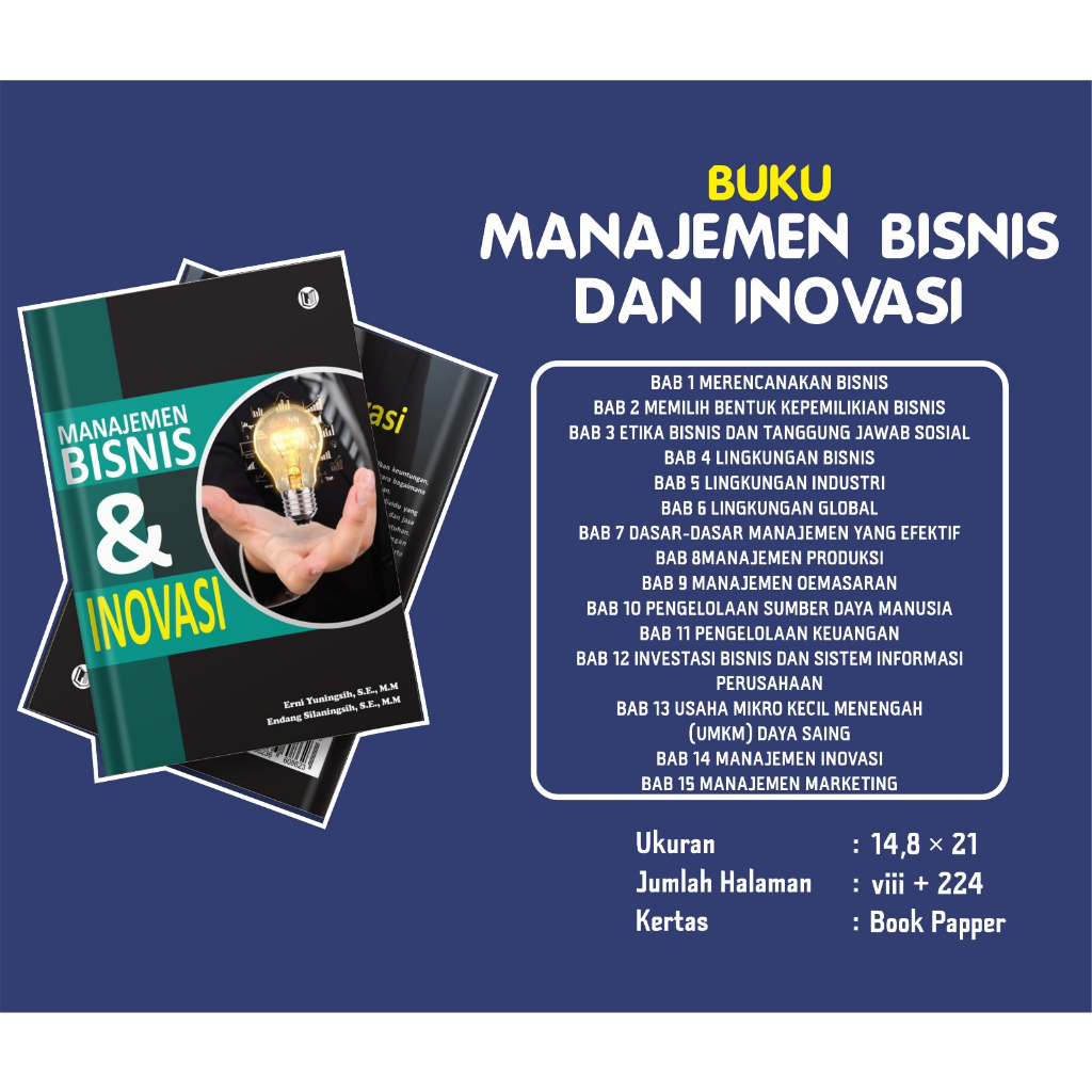 Jual BUKU MANAJEMEN BISNIS DAN INOVASI | Shopee Indonesia