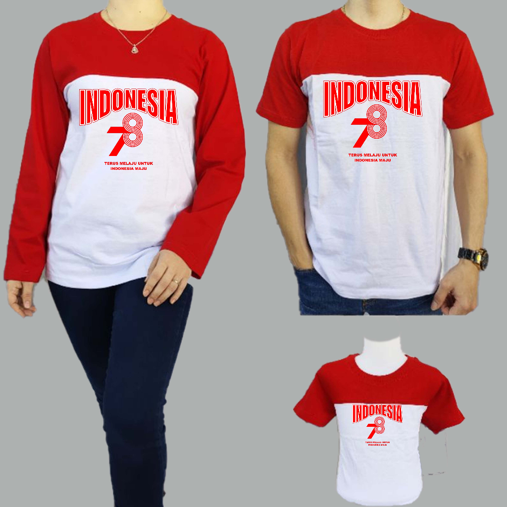 Jual Kaos Panitia 17 Agustusan Kaos Merah Putih Hut Kemerdekaan Indonesia Ke 78 Ready All Size 5792