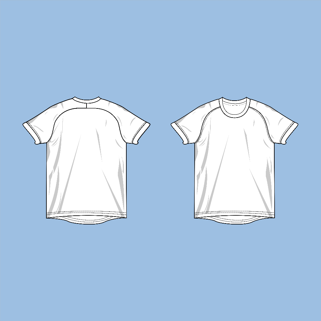 Jual Mockup Jersey 2D O-Neck Raglan 2 (Omega) | Shopee Indonesia