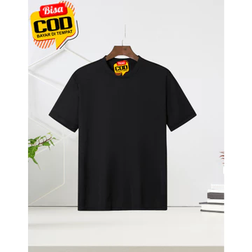 Kaos Polos Pria Cotton Combed 30s Kaos Lengan Pendek Pria Round Neck Regular Fit Kaos Polos