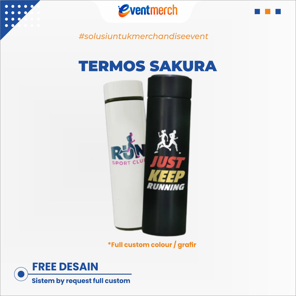 Jual Custom Tumbler Termos Sakura 500ml Custom Botol Minum Sakura Non Led Shopee Indonesia 0931