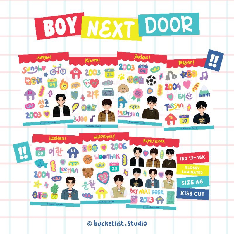 Jual BOYNEXTDOOR Sticker | Shopee Indonesia