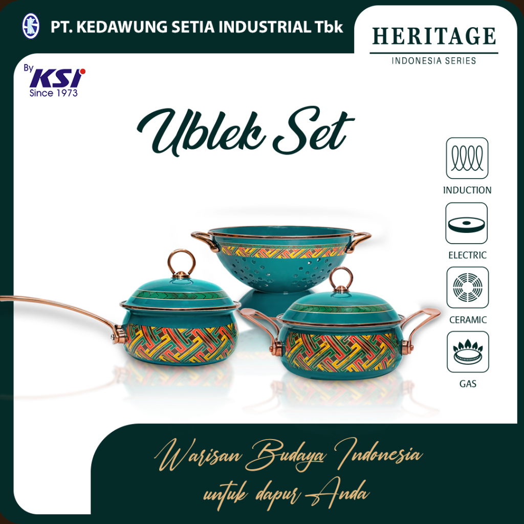 Jual Heritage Indonesia Ublek Set 3 Item Enamel | Shopee Indonesia