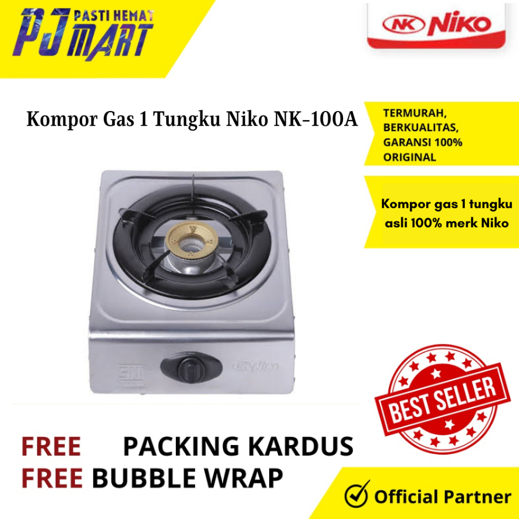 Jual Kompor Gas 1 Tungku Kompor Gas Niko Nk 100a Kompor Stainless