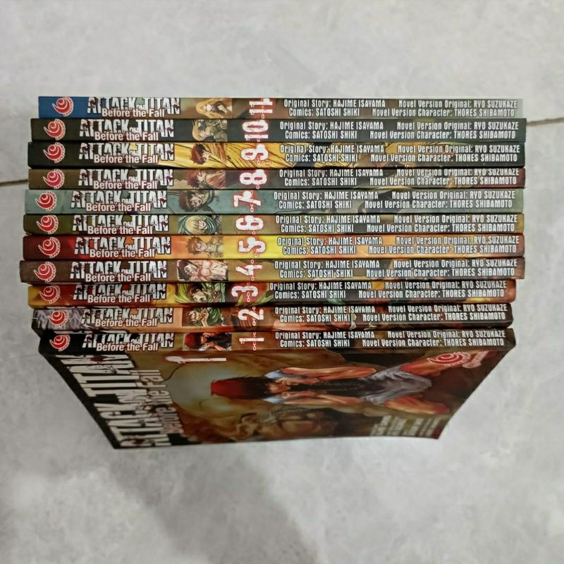 Jual KOMIK MANGA ATTACK ON TITAN AOT BEFORE THE FALL 1-11 | Shopee ...