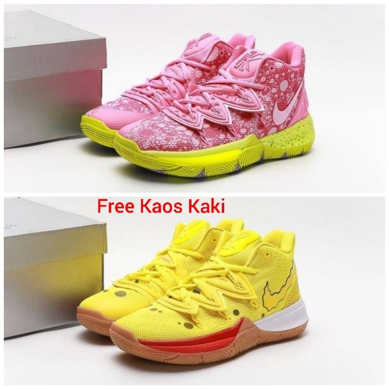 Sepatu Basket NIKE KYRIE 4 SPONGEBOB PATRICK Premium Original Termurah