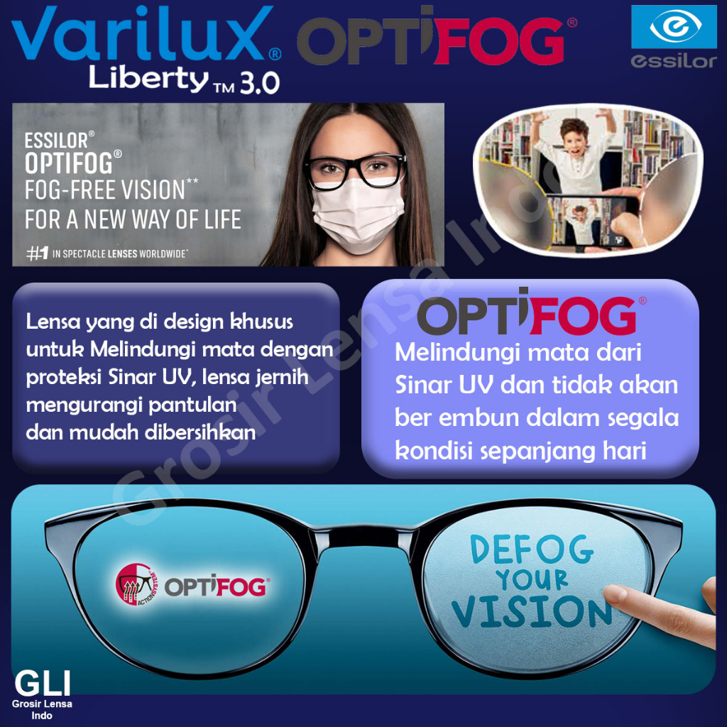 Jual Lensa Kacamata Progresif ESSILOR Varilux Liberty Airwear - Main Image