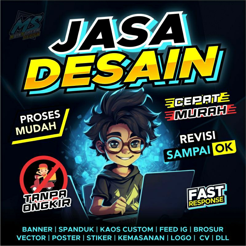 Jual Jasa Desain Grafis Desain Logo Desain Stiker Spanduk Banner Undangan Brosur Kaos