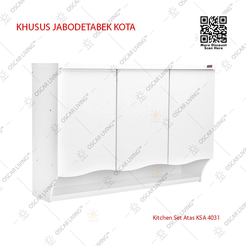Jual Super Furniture KSA 4031 Putih Lemari Dapur Kitchen Set Atas