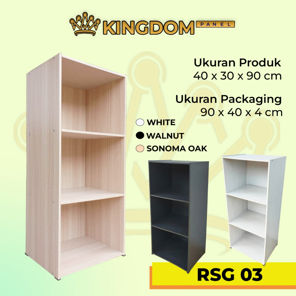 Jual Kingdom Lemari Rak Buku Serbaguna 2 Susun 3 Susun 4 Susun 5 Susun