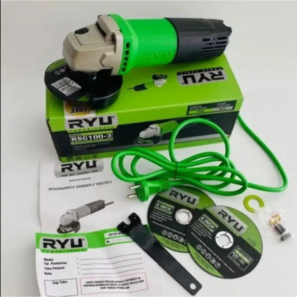 Jual BISA COD !!! RYU GERINDA GERENDA GRINDA RYU RSG 100-3 Mesin ...