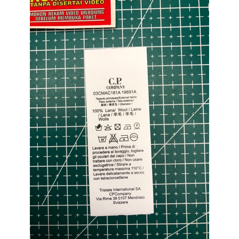 Jual CP CARE LABEL WASH TAG SUPER PREMIUM CO 1X DI KIRIM 600PCS ...