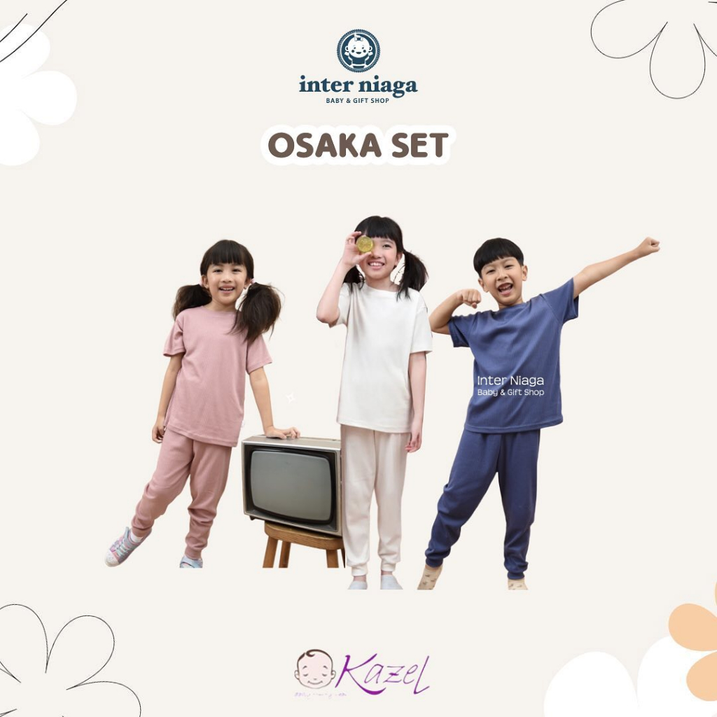 Jual Interniaga Kazel X Zebe Osaka Set Setelan Baju Anak Shopee