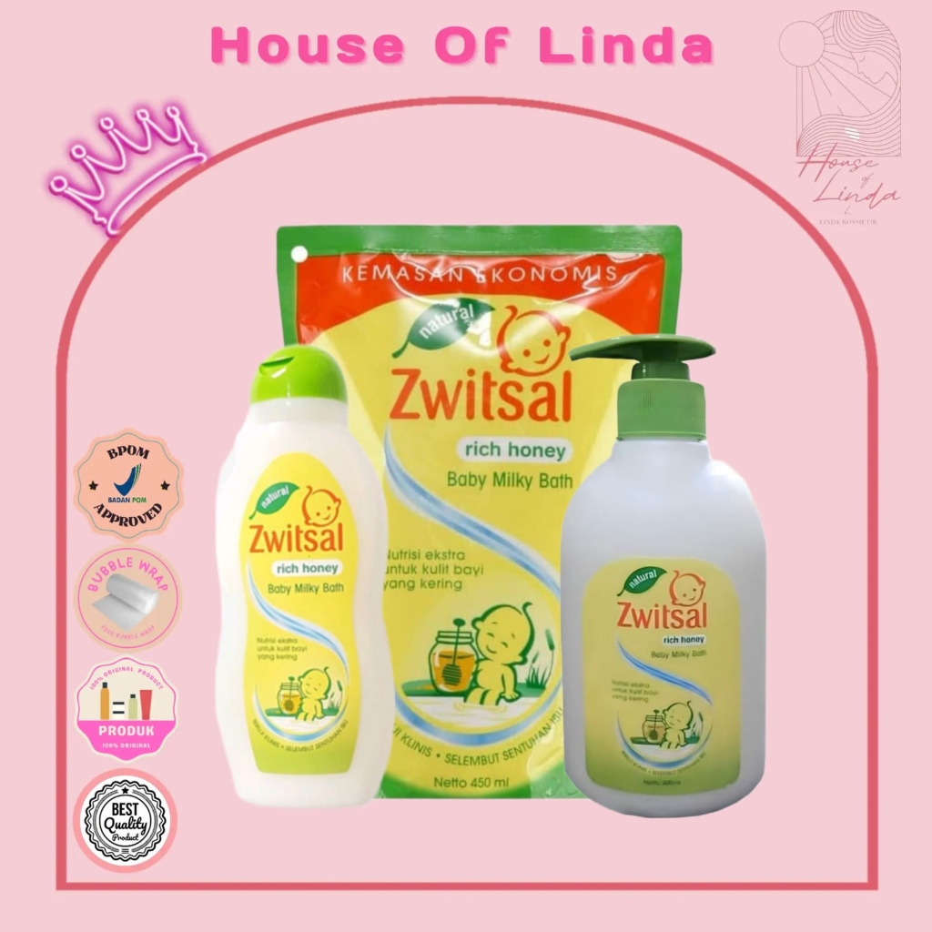 Jual ZWITSAL BABY BATH MILK & HONEY | Shopee Indonesia