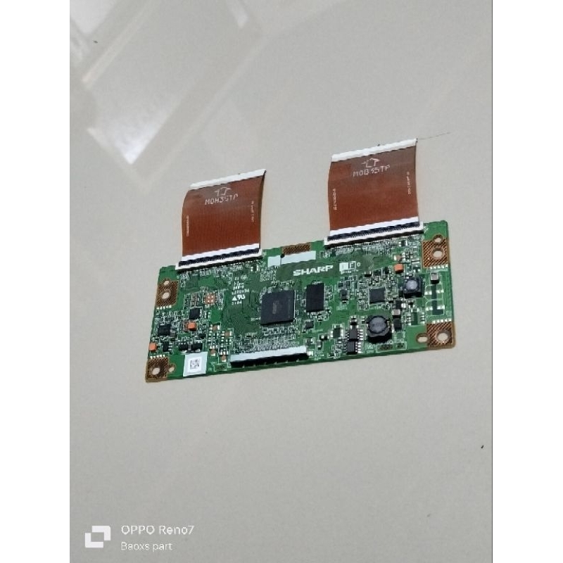 Carte T-CON Pour TV Sharp LC-37X20E - Référence CPWBX3830TP - Avec Câbles LVDS Et Flex - Occasion Fonctionnelle