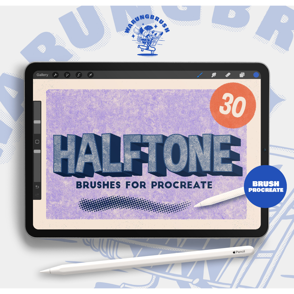 Jual Halftone Brushes for Procreate BP00184 | Shopee Indonesia